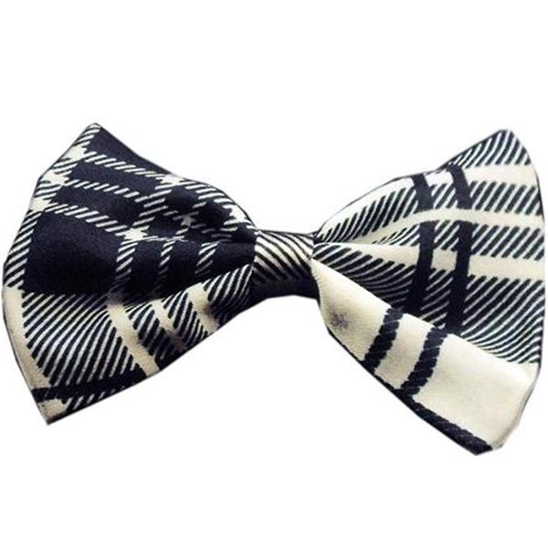 Unconditional Love Dog Bow Tie Plaid White UN918885